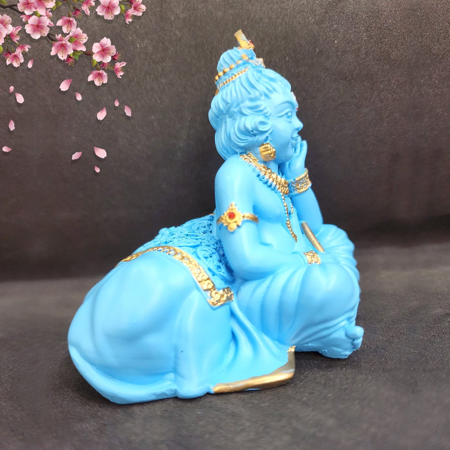 Bal Krishna with Cow Idol – 29% OFF | Spiritual Murti for Home Decor, Car Dashboard & Puja Mandir by Upharkaro