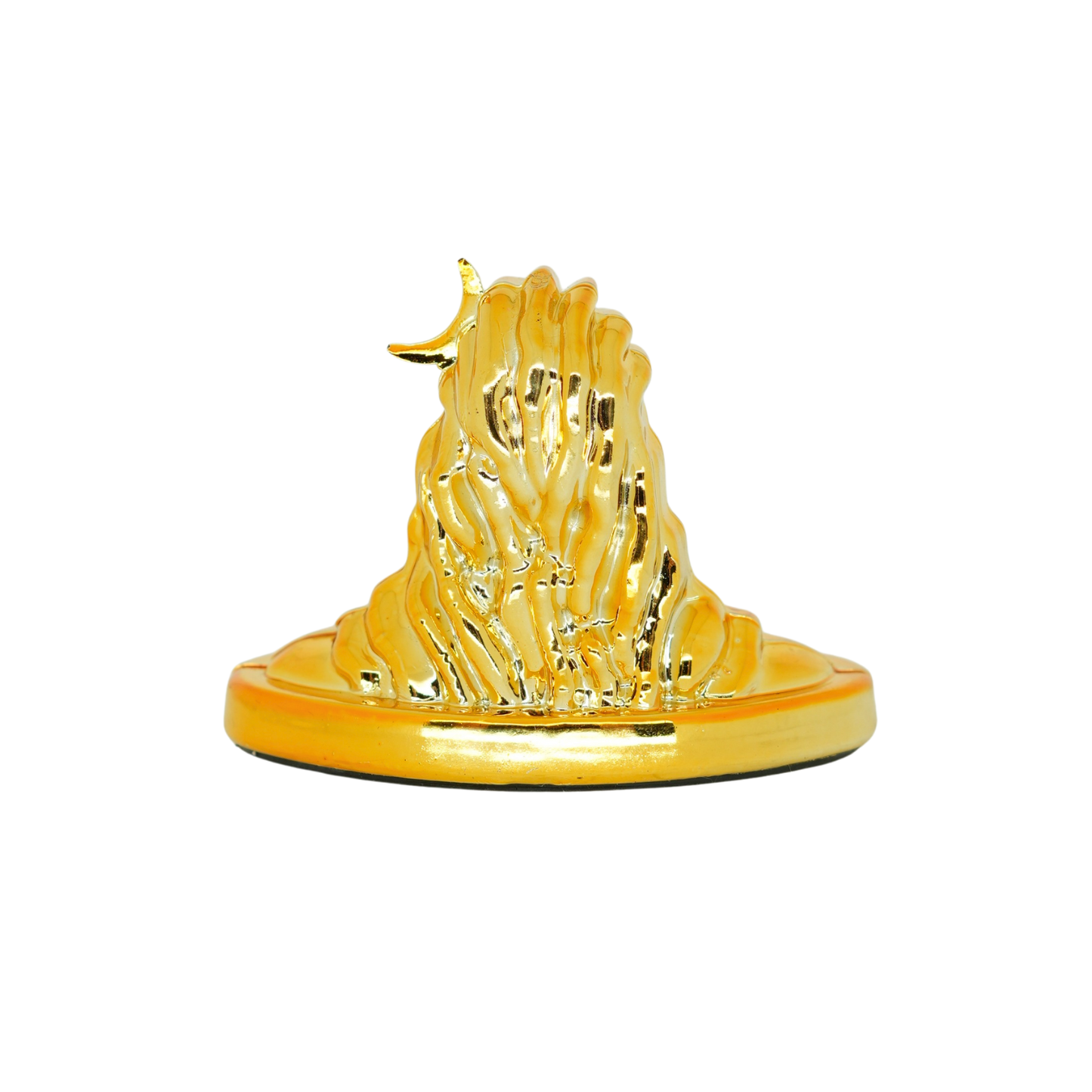 Golden Finish Adiyogi Statue Car Dasgboard (3 inch) – Premium Resin Statue for Car Dashboard, Home, Office & Meditation Décor (Golden)