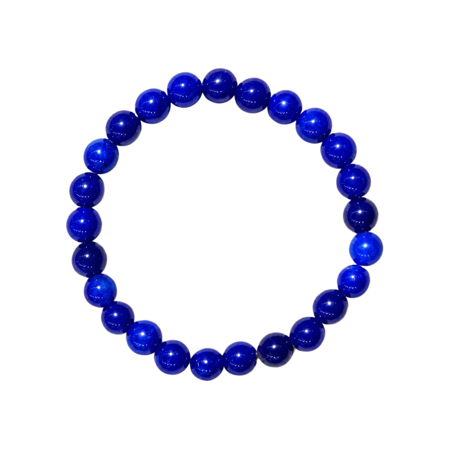 Upharkaro Royal Blue Crystal Bead Bracelet for Men & Women | Healing Stone Bracelet