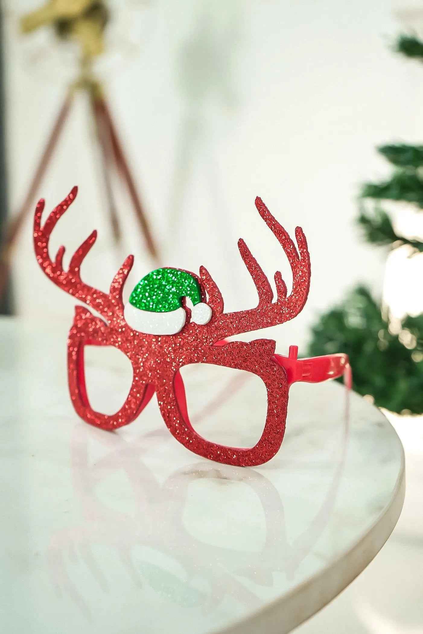Children Boys Girls Funny Decorative Christmas Glasses Glitter-Upharkaro