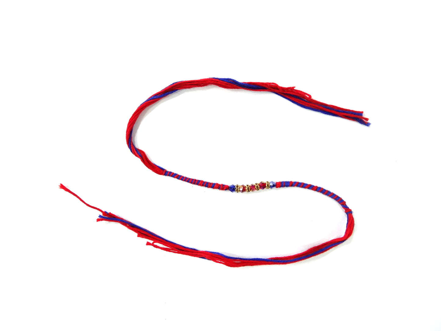 Multi Stone Dora Rakhi By Upharkaro-Upharkaro