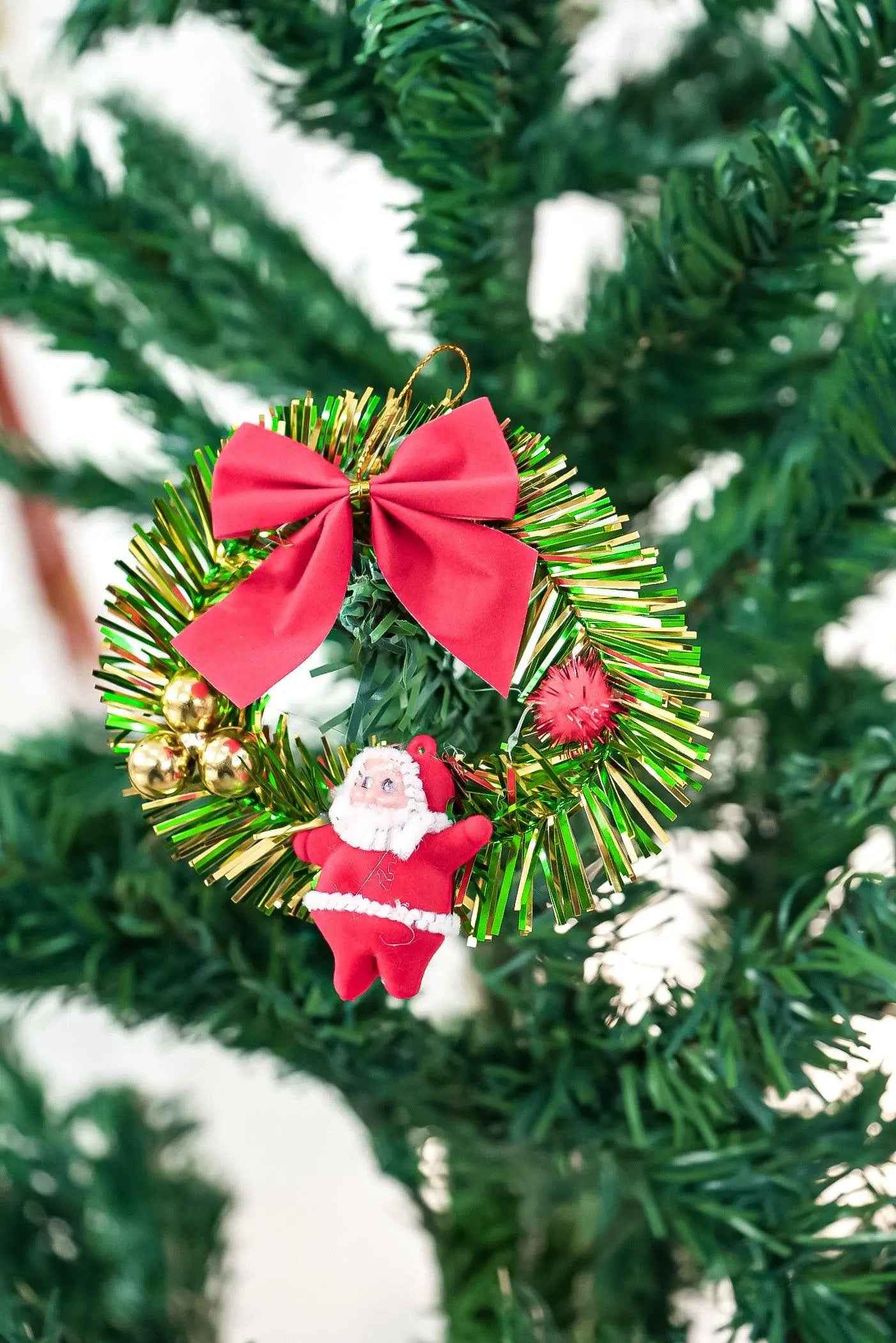 Designer Christmas Wreath – Handcrafted Wall Hanging for Door, Home & Holiday Decor-Upharkaro