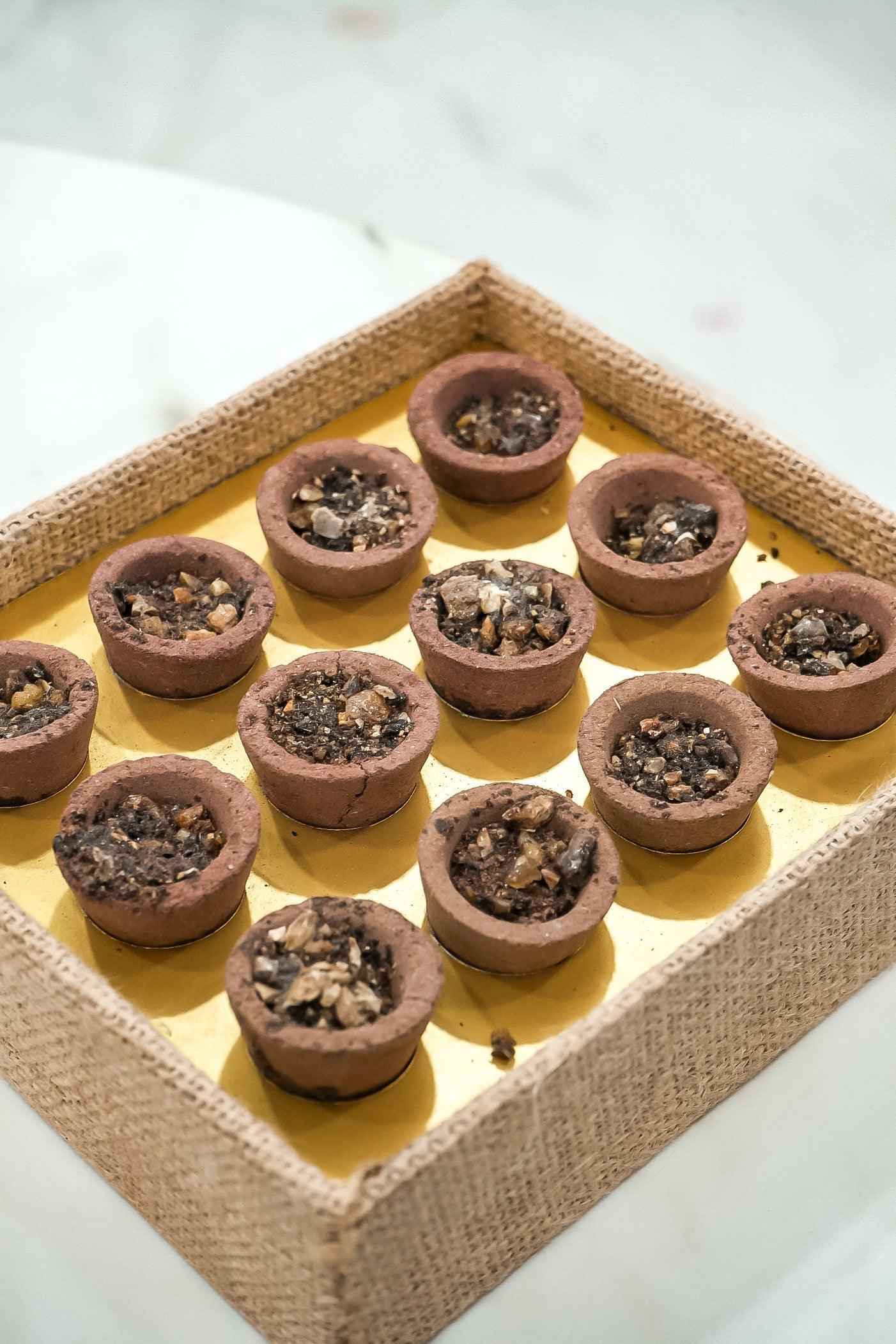 Cow Dung & Natural Sambrani Dhoop Cups β Herbal Gobar Incense with Jute Gift Box with 43%-Upharkaro