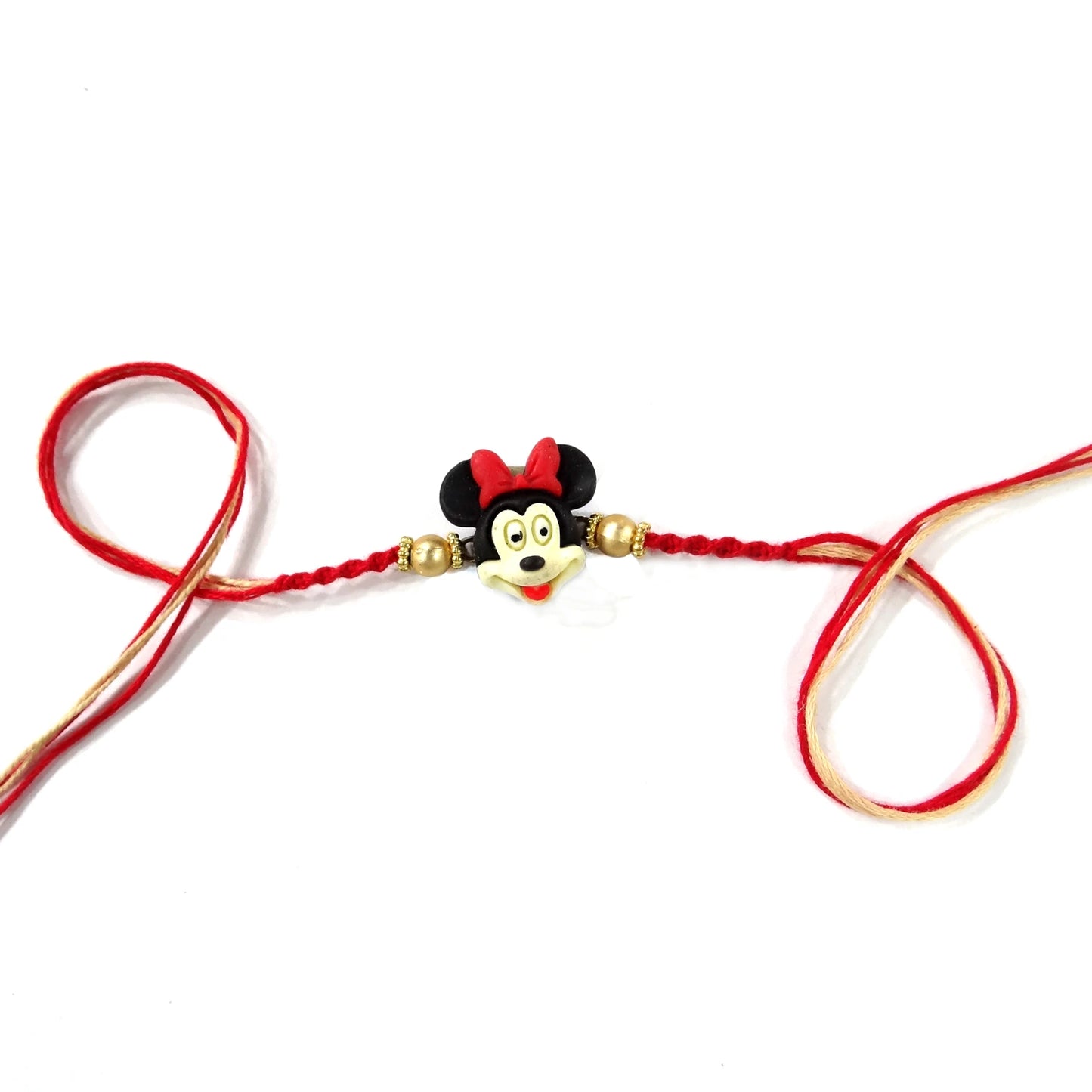 Rudraksha Radiance Rakhi Combo with Minnie Kids Rakhi – Set of 4 for Brothers | Upharkaro-Upharkaro