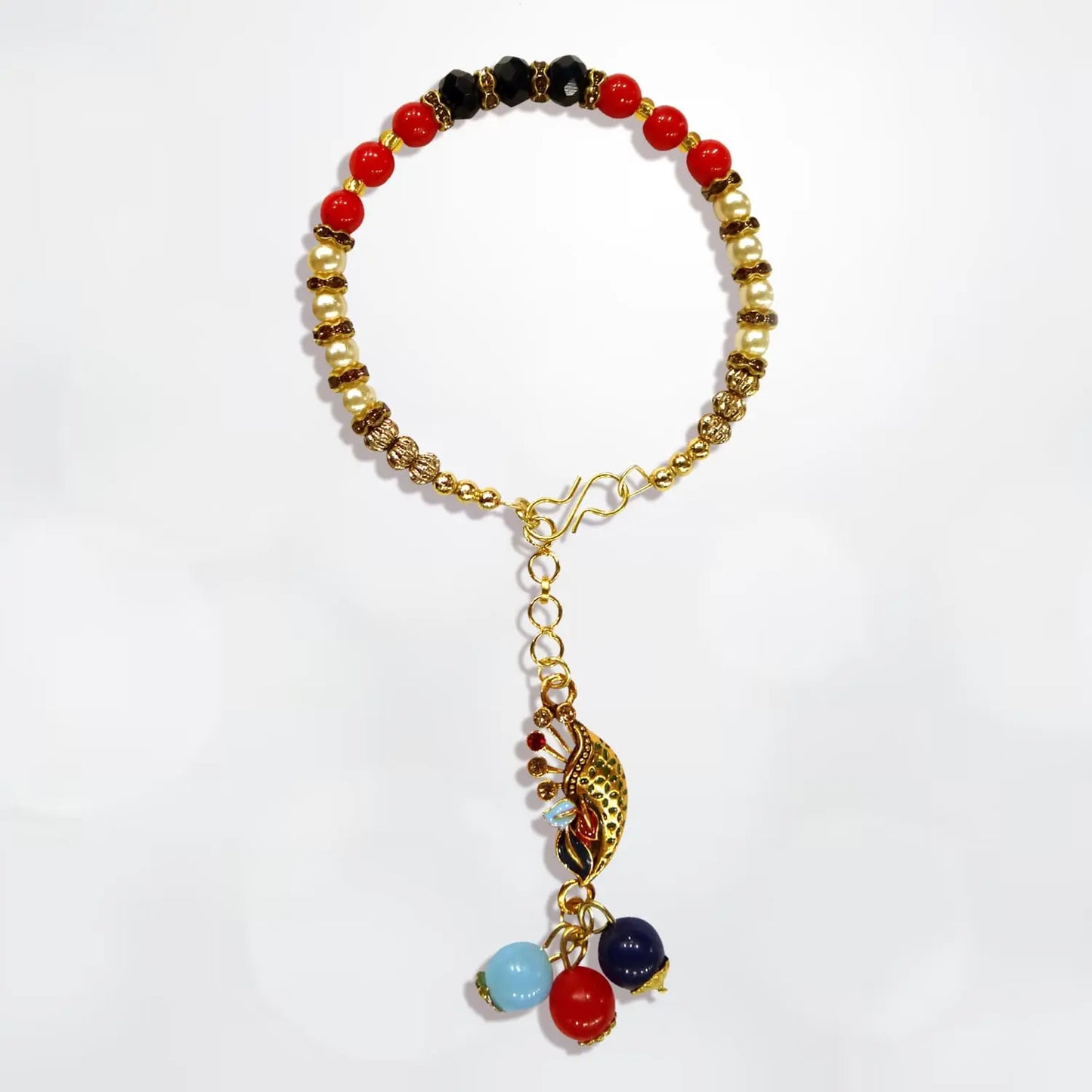 Fabulous Lumba Rakhi for Bhabhi by Upharkaro โ Designer Pearl Rakhi for Sister-in-Law | Raksha Bandhan Gift 2025-Upharkaro