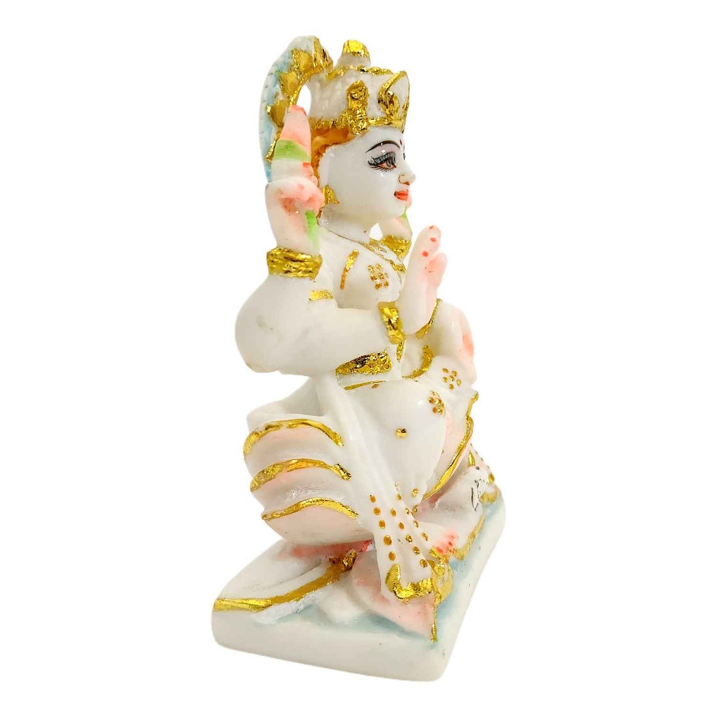 Marble Dust Divine Laxmi Statue ( 6 Inch ) By Upharkaro
