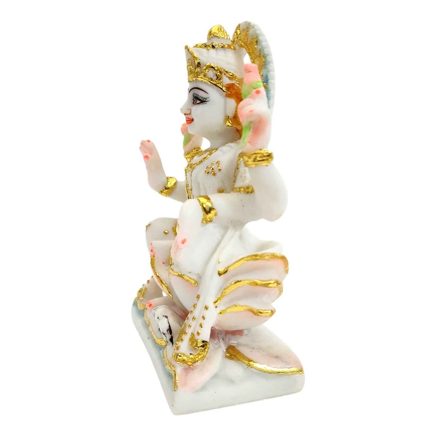 Marble Dust Divine Laxmi Statue ( 6 Inch ) By Upharkaro