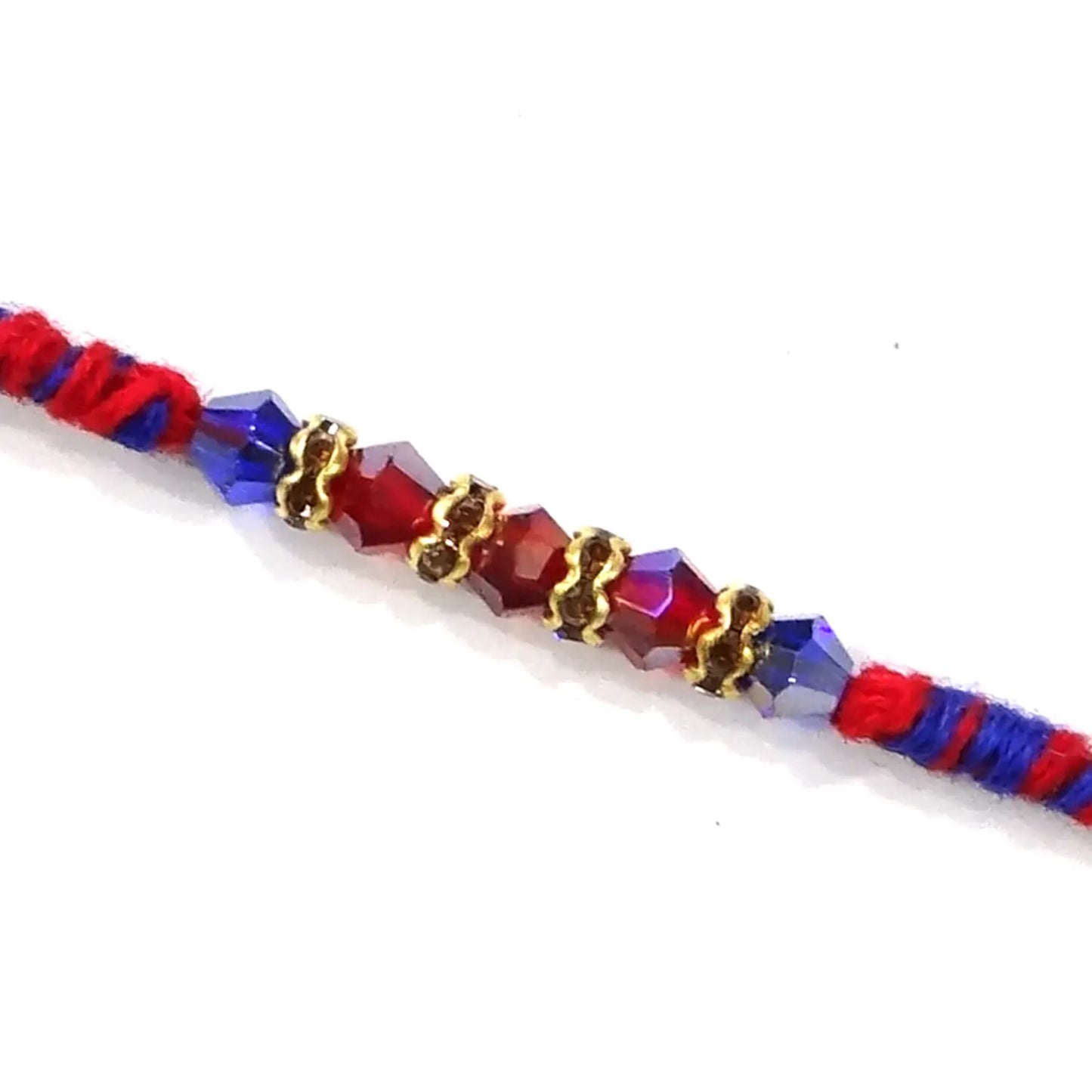 Multi Stone Dora Rakhi By Upharkaro-Upharkaro