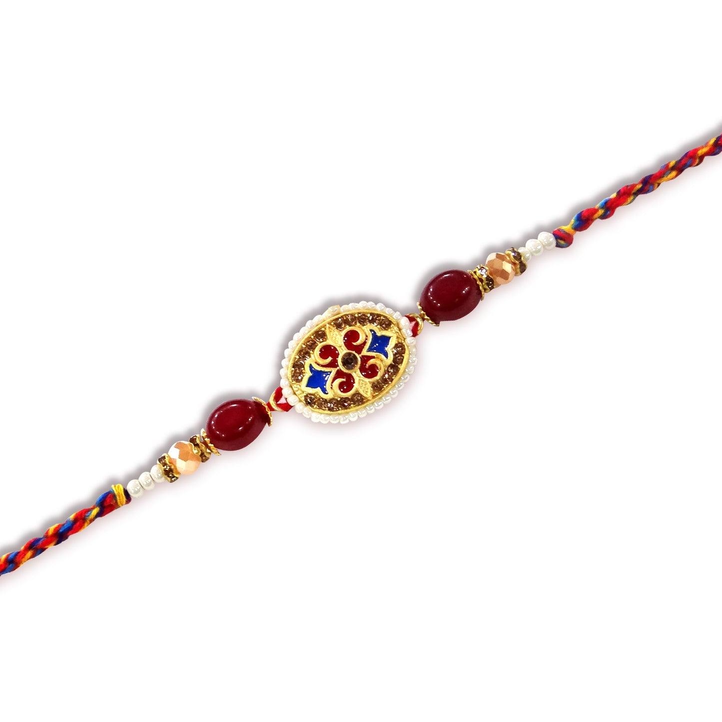 Exclusive Designer Fancy Rakhi with Multicolour Dora Thread β Handcrafted Raksha Bandhan Rakhi By Upharkaro-Upharkaro