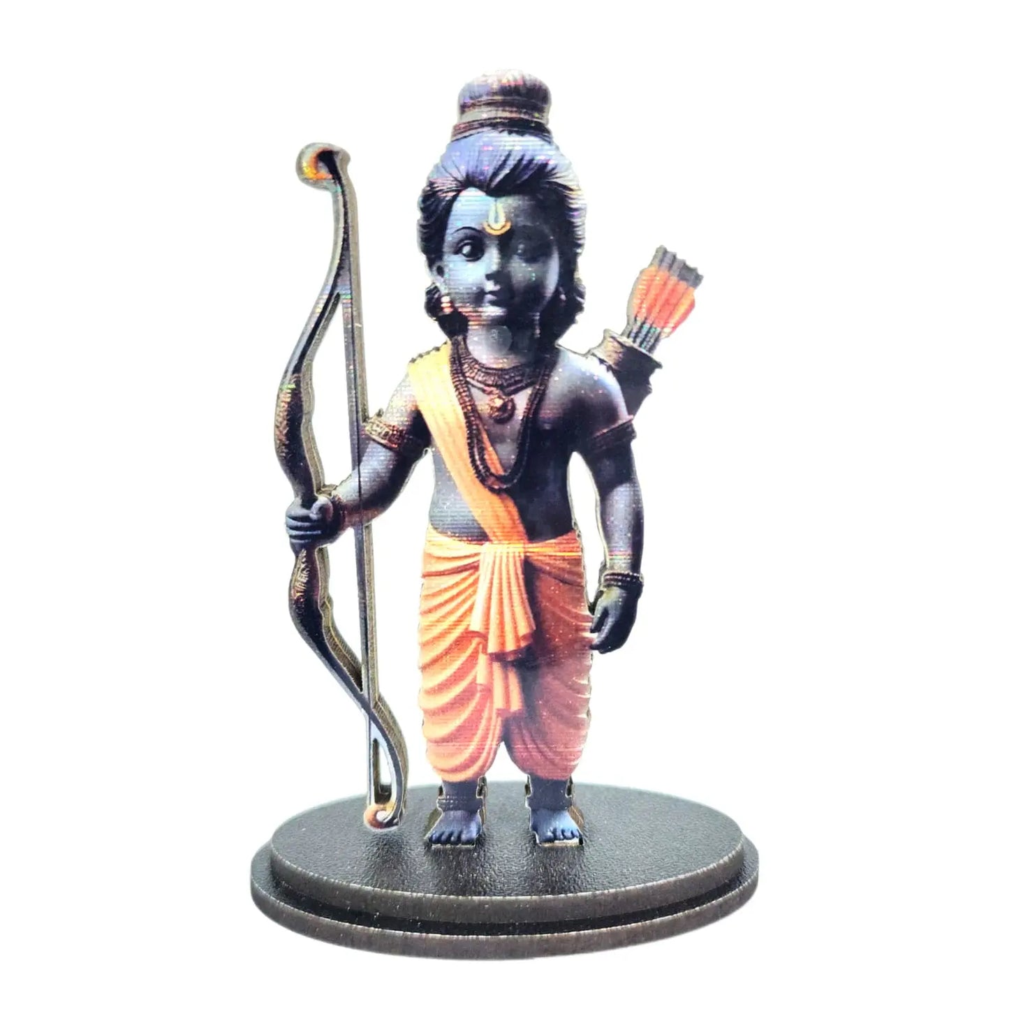 Ram Lalla MDF Double-Sided 2D Wooden Idol – Ayodhya Ram Mandir Cutout for Home Temple, Car Dashboard & Gifts by Upharkaro-Upharkaro