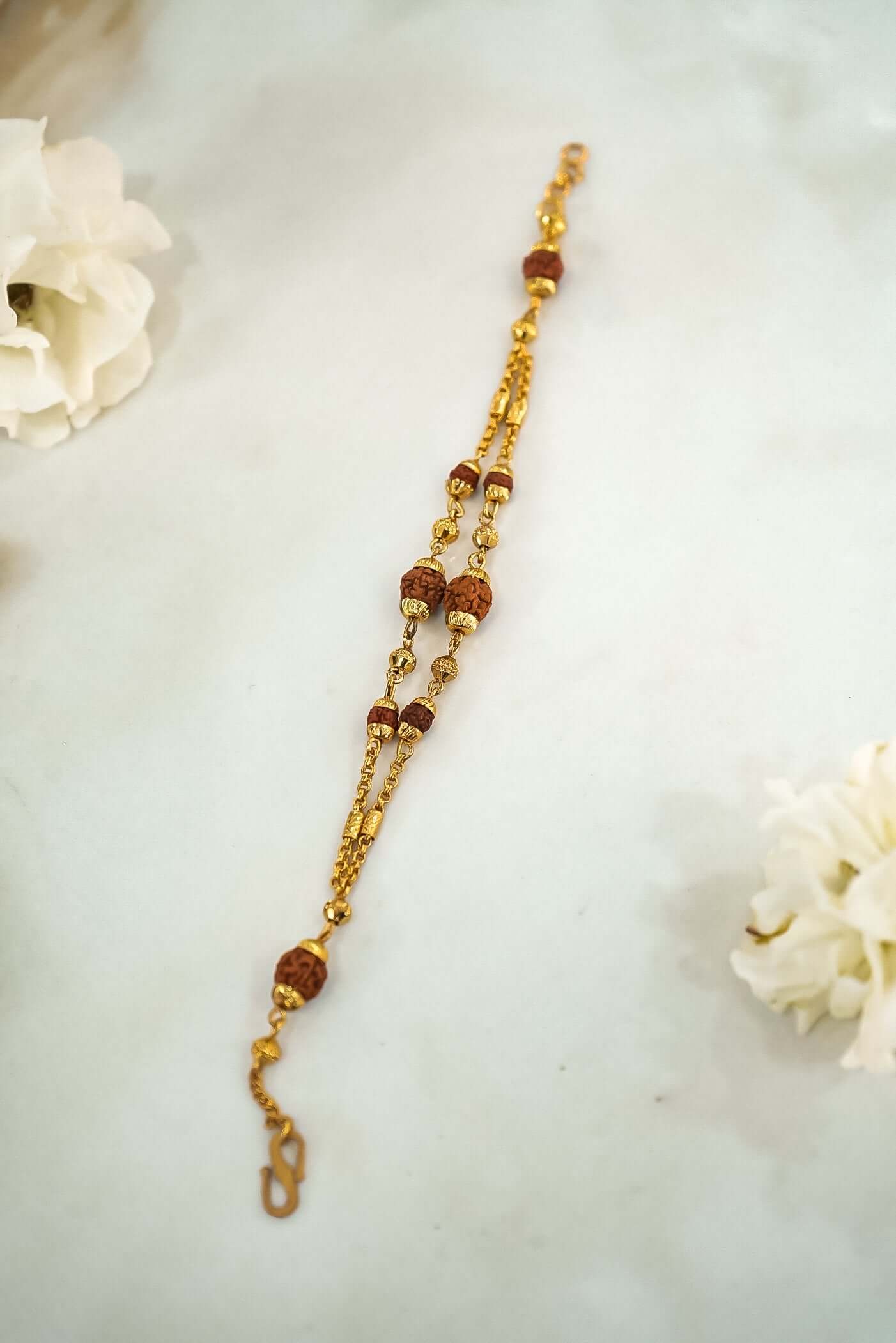 Rudraksha Bracelet Rakhi for Men, Women, and Boys Stylish-Upharkaro