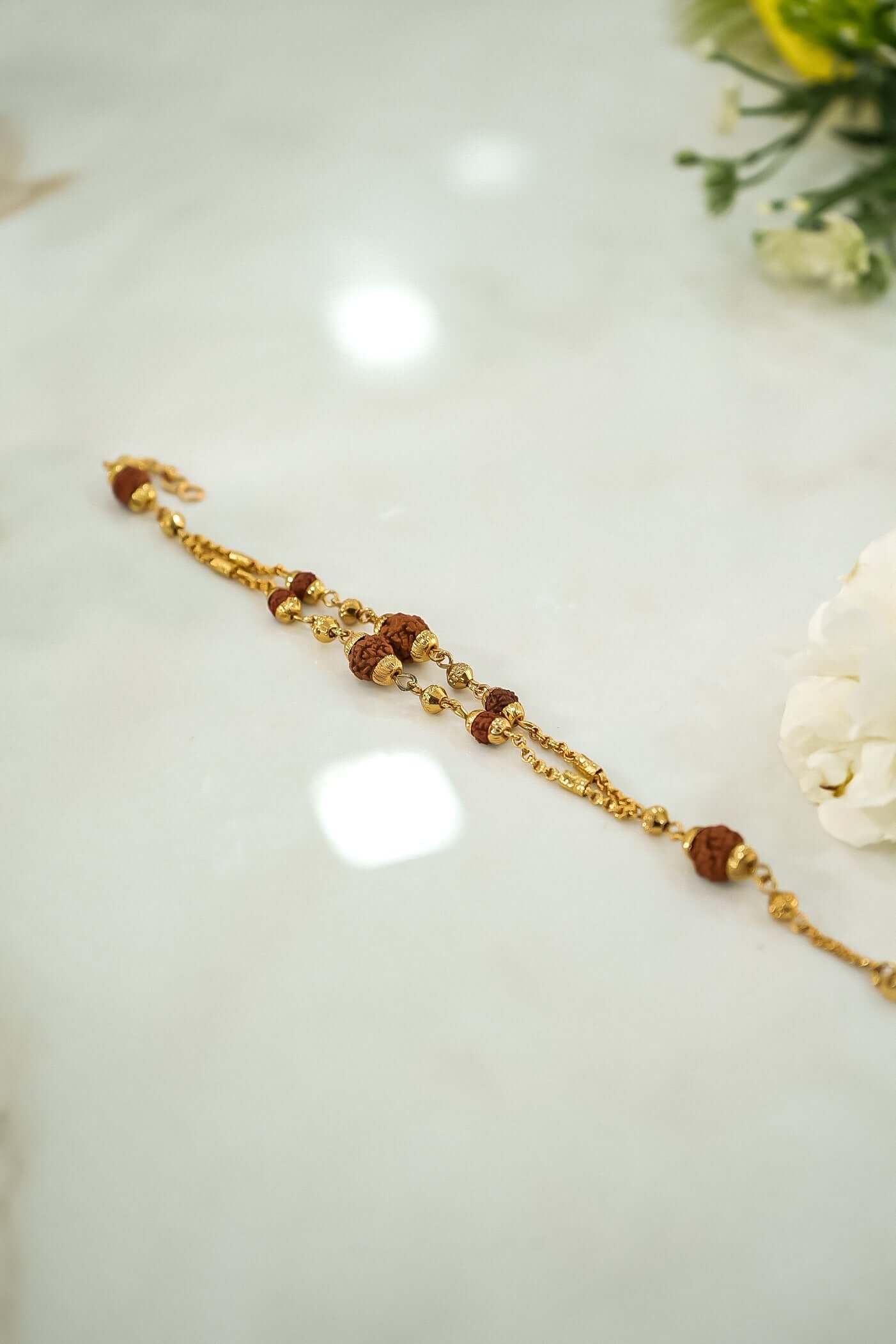 Rudraksha Bracelet Rakhi for Men, Women, and Boys Stylish-Upharkaro