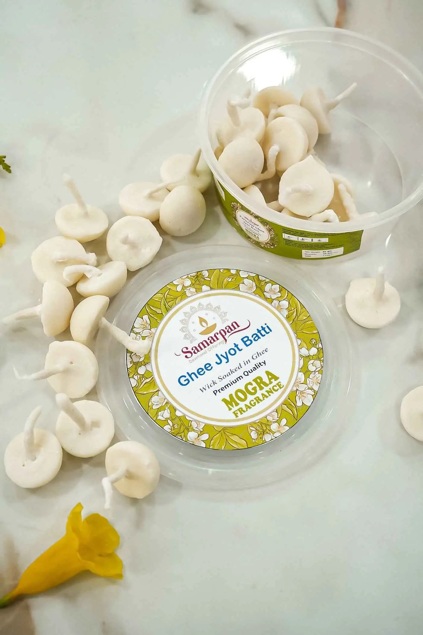 Samarpan Mogra Ghee Jyot Batti (100 Pieces)-Upharkaro