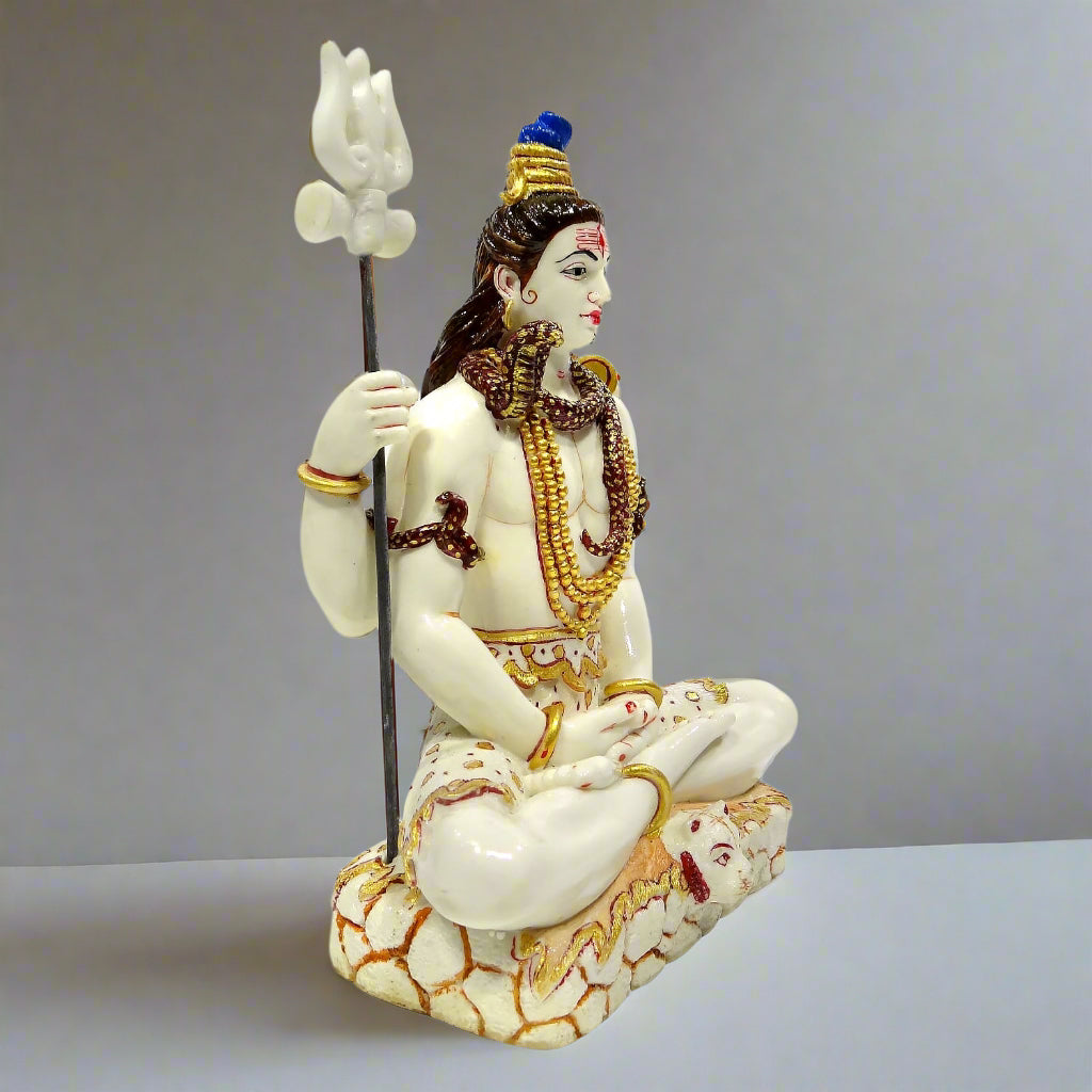 Mahadev Statue with Third Eye & Snake for Puja – 15% OFF | Upharkaro-Upharkaro