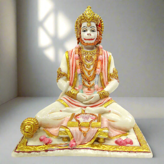 Meditating Lord Hanuman Sitting Statue-Upharkaro