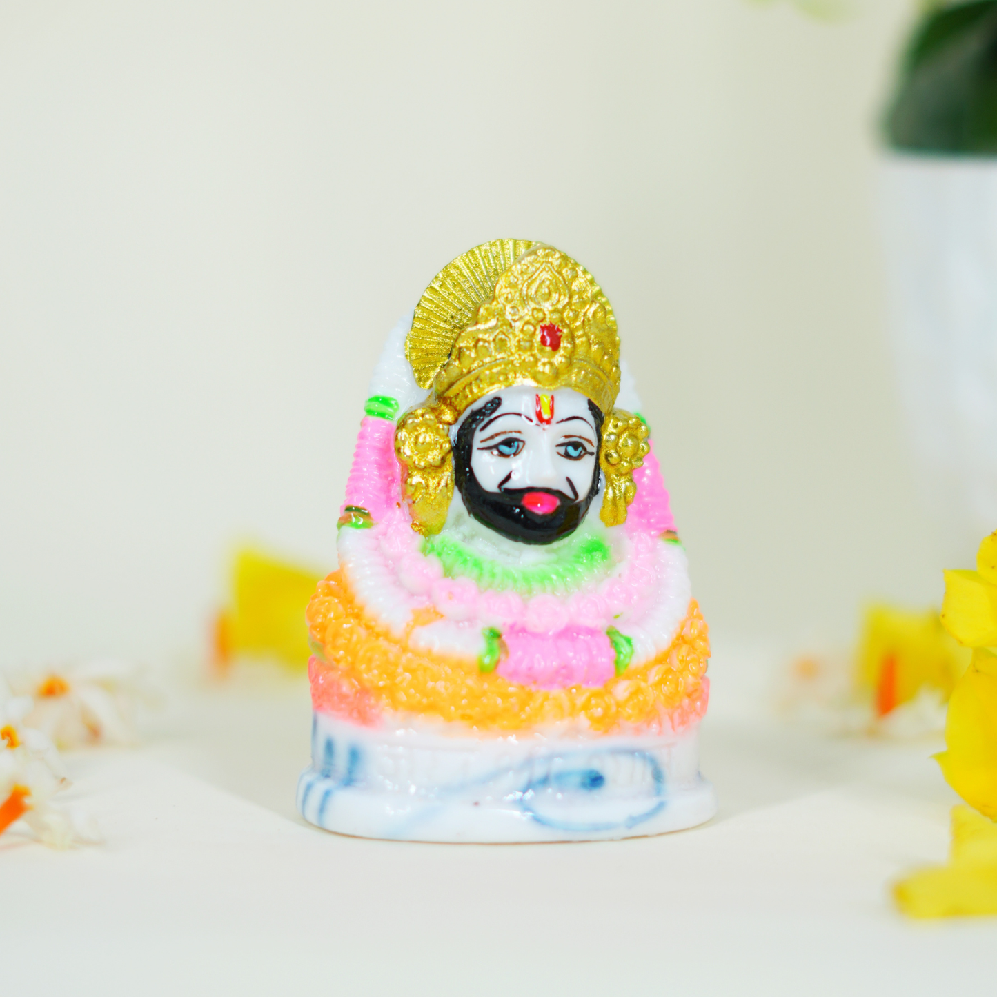 Divine Multicolor Khatu Shyam Ji Idol 3 Inch for Car Dashboard & Home Décor By Upharkaro