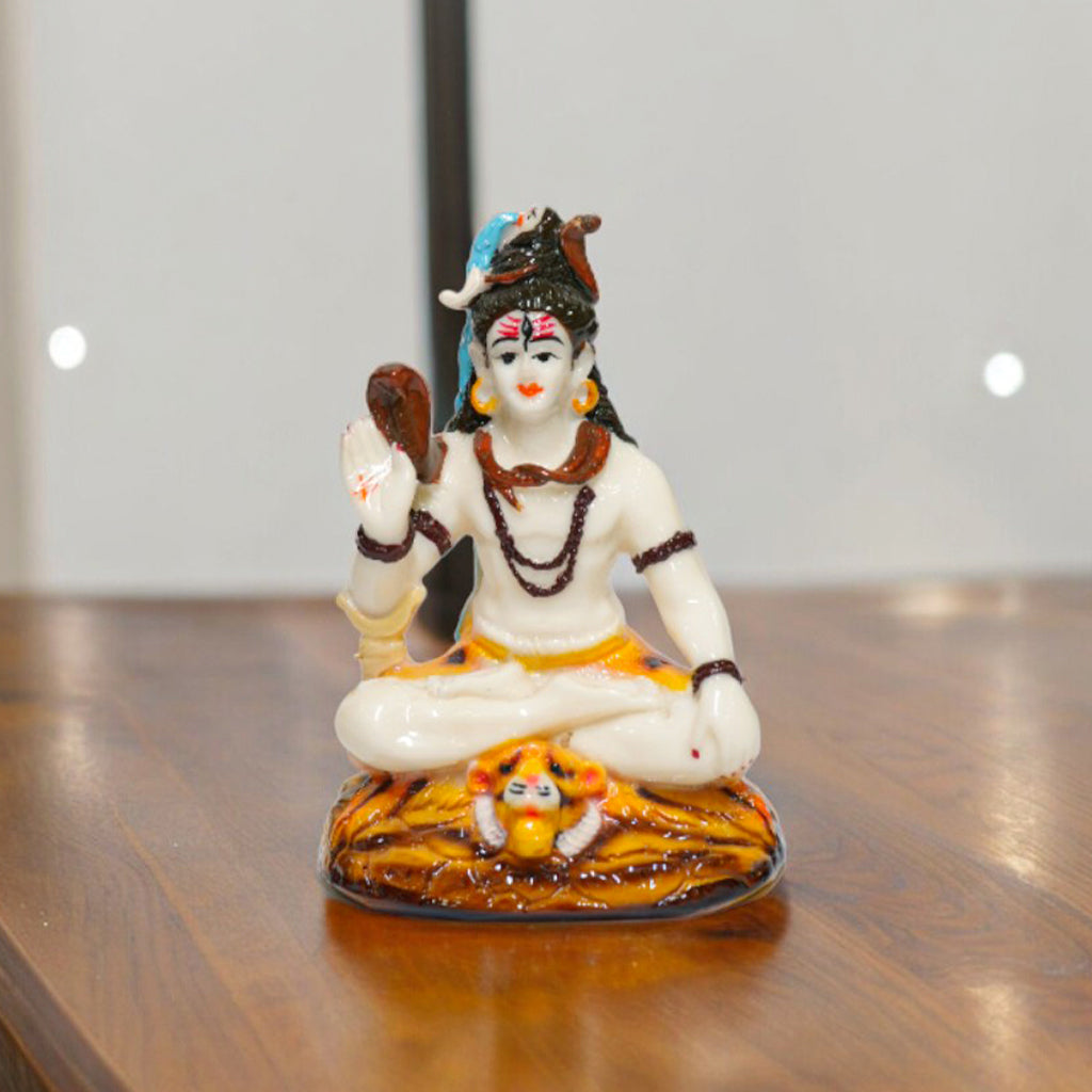 Lord Shiv Idol Glossy Resin Finish