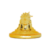 Golden Finish Adiyogi Statue Car Dasgboard (3 inch) – Premium Resin Statue for Car Dashboard, Home, Office & Meditation Décor (Golden)
