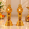 Decorative Golden Statue Welcome Lady Water Sensor Diya By Upharkaro
