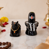 Premium Black 6 Inch Shivling with Nandi Idol Set | Decorative Lord Shiva Pooja Murti for Home Temple, Office, Meditation, Spiritual Decor & Religious Gift