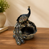 Upharkaro Royal Peacock Bird Water Feeder Bowl | Luxury Decorative Bird Bath for Garden & Balcony By Upharkaro