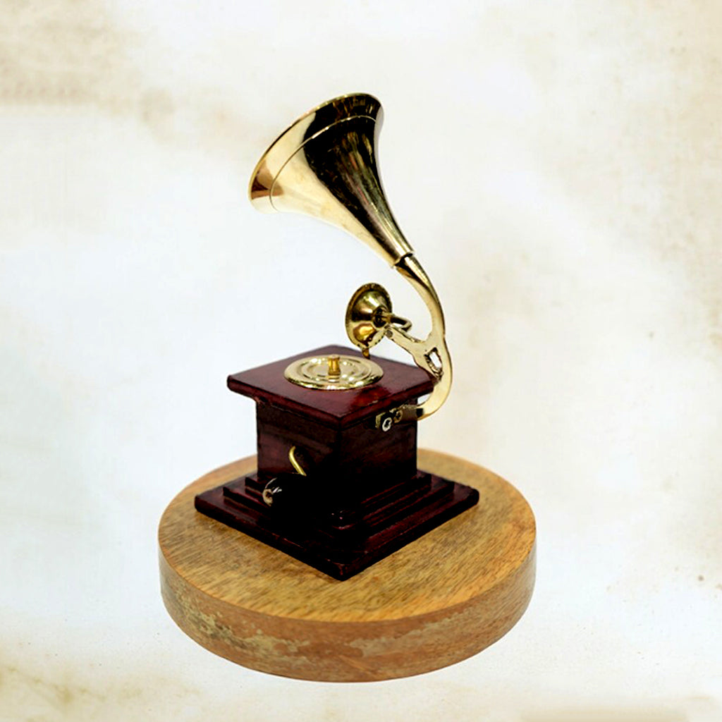 Vintage Brass Gramophone Phonograph Home Décor By Upharkaro