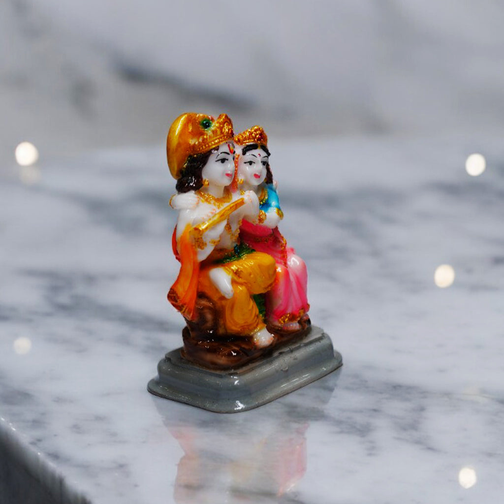 Radha Krishna On Solid Resin Statue