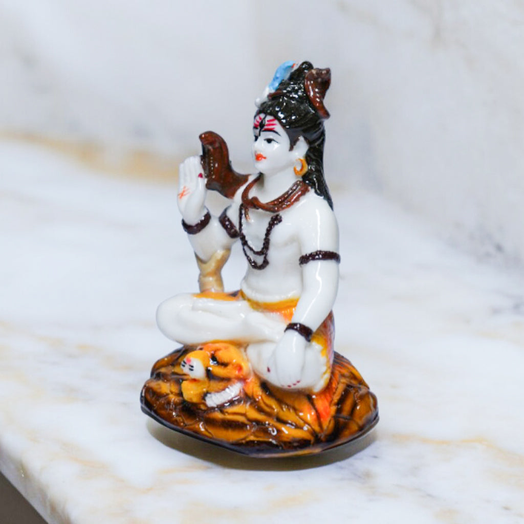 Lord Shiv Idol Glossy Resin Finish