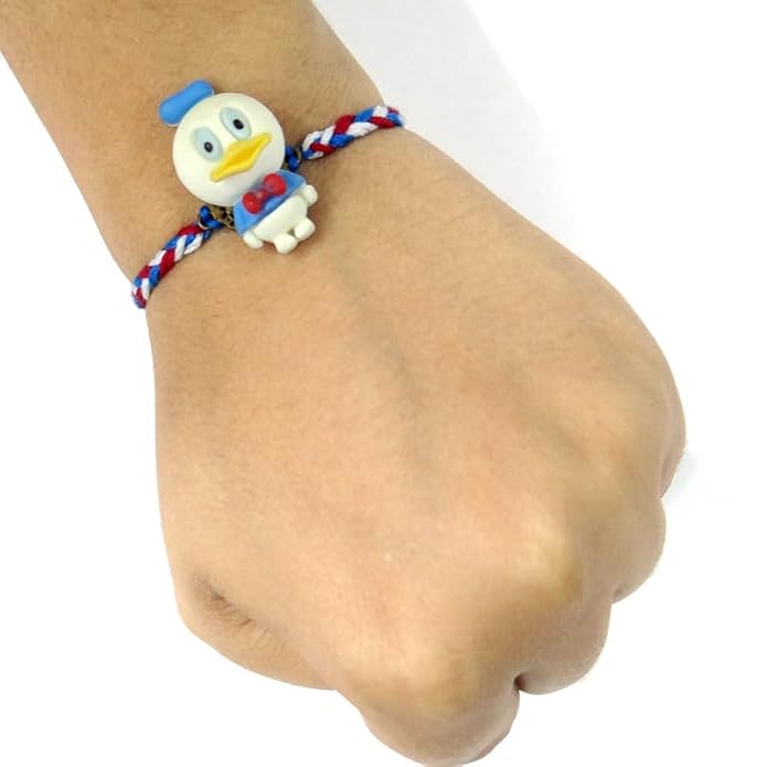 Cute Cartoon Duck Kids Rakhi – Colorful Braided Thread with Adorable Character Design for Little Brother | Fun Rakshabandhan Gift