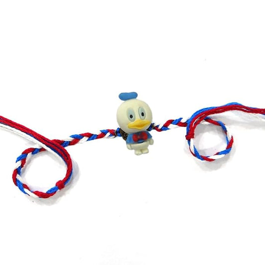 Cute Cartoon Duck Kids Rakhi – Colorful Braided Thread with Adorable Character Design for Little Brother | Fun Rakshabandhan Gift