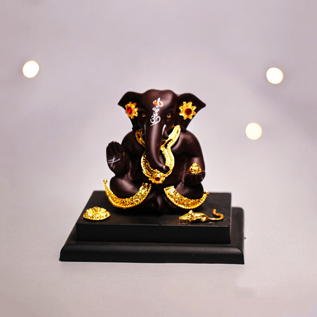 Gold Plated Lord Ganesh Idol By Upharkaro