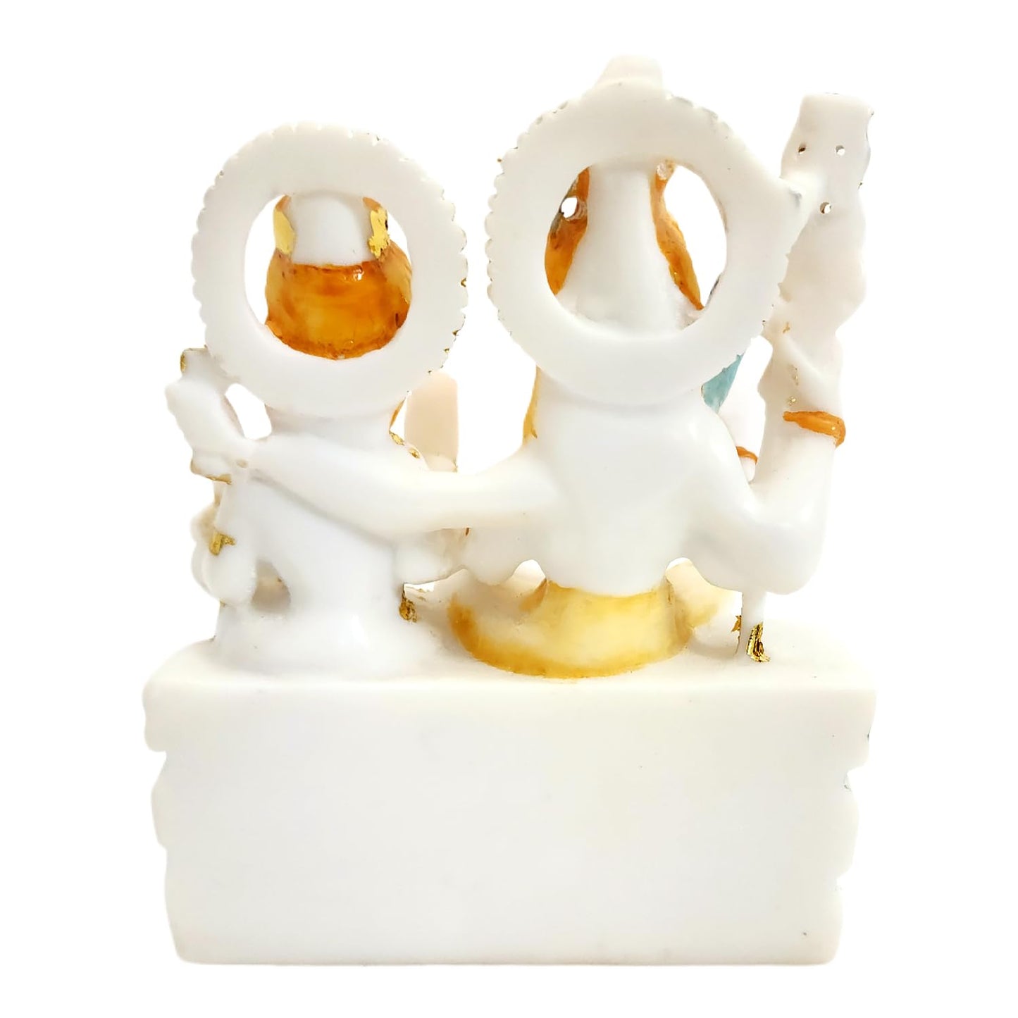 Marble Dust Lord Shiv Parivar Idol (6 Inch) – Handcrafted Shiv Parvati Murti for Home Temple & Spiritual Décor