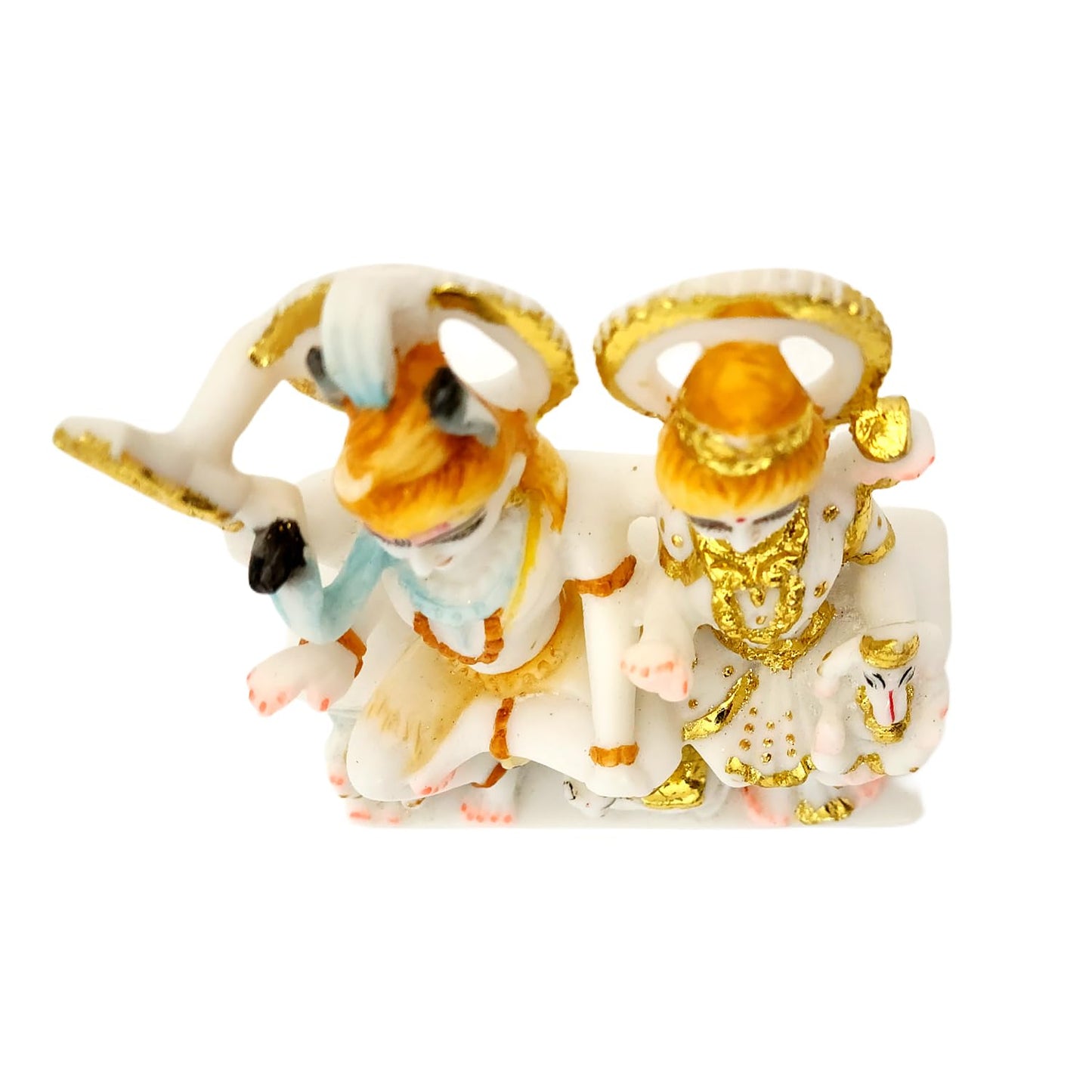Marble Dust Lord Shiv Parivar Idol (6 Inch) – Handcrafted Shiv Parvati Murti for Home Temple & Spiritual Décor