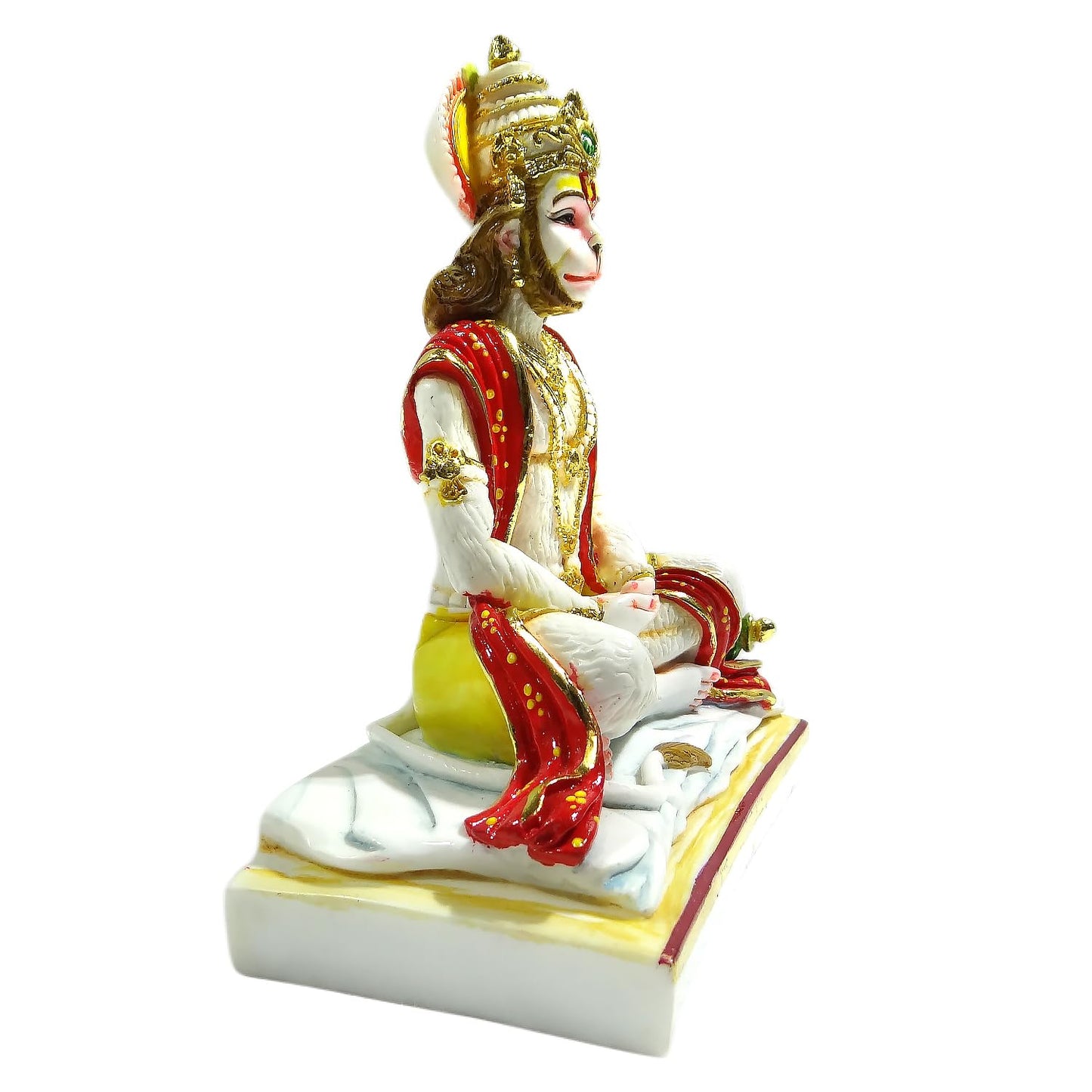 Divine Lord Hanuman in Meditation Pose Spiritual Idol | Hindu God Hanuman Murti for Home Temple, Pooja | Auspicious Religious Idol & Ideal Gift 9 inch