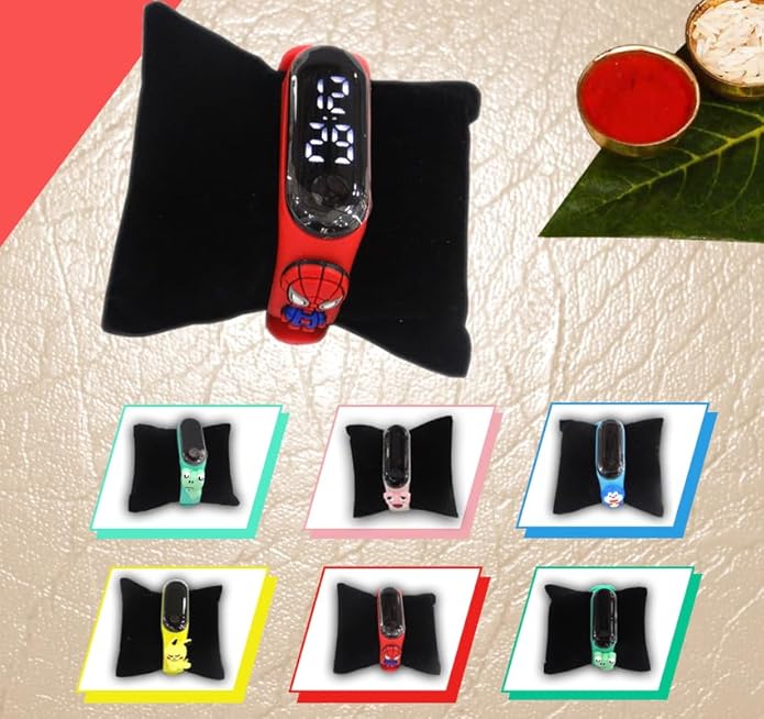 UPHARKARO Squid Robot Kids Digital Rakhi for Rakshabandhan – Cute LED Rakhi for Brother | Cartoon Style Rakhi for Bhaiya/Bhai/Brother – Rakhi Gift for Kids Boys