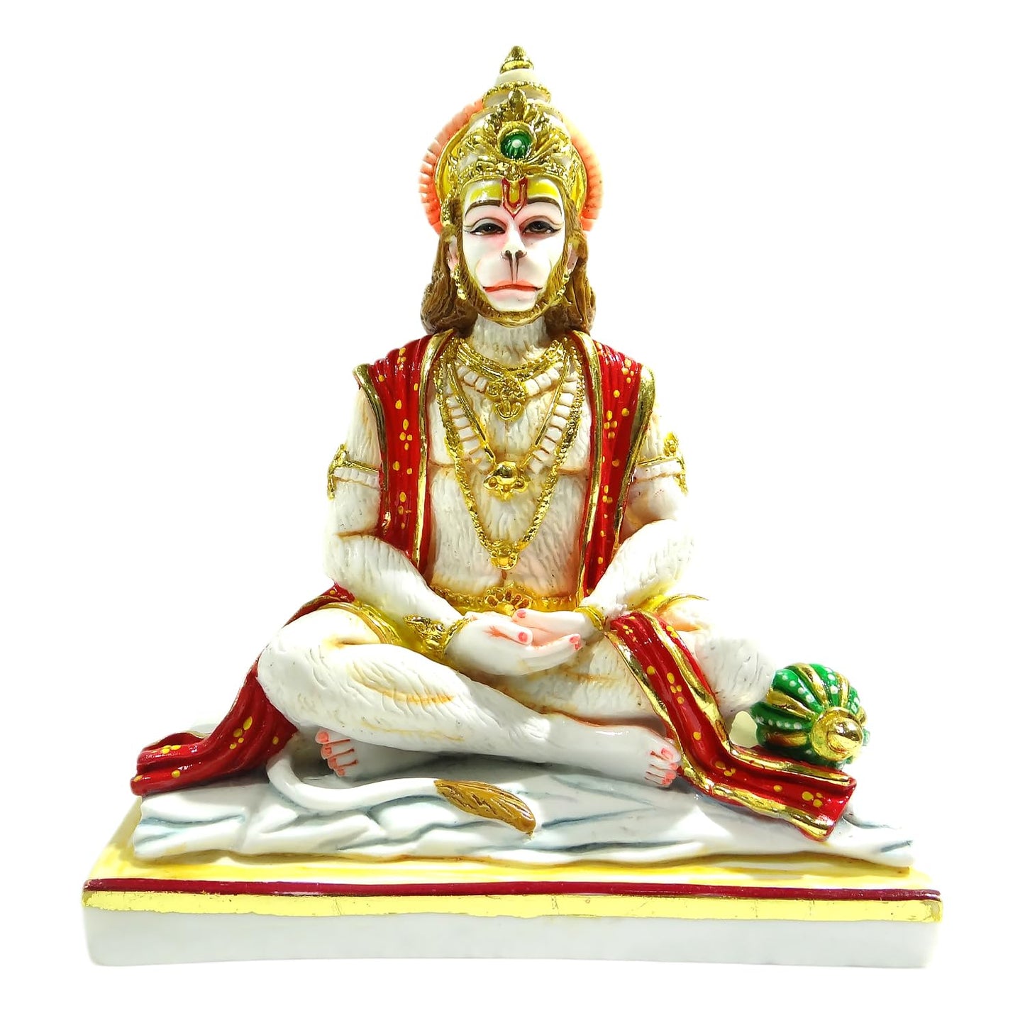 Divine Lord Hanuman in Meditation Pose Spiritual Idol | Hindu God Hanuman Murti for Home Temple, Pooja | Auspicious Religious Idol & Ideal Gift 9 inch