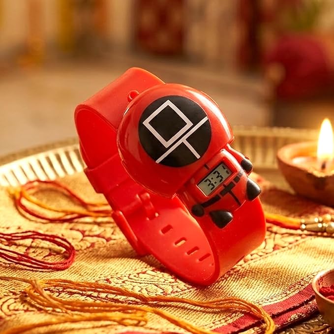Rakshabandhan Rakhi Beautified Squid Robot Kids Digital Rakhi for Dearest Bhai/Bhaiya/Brother