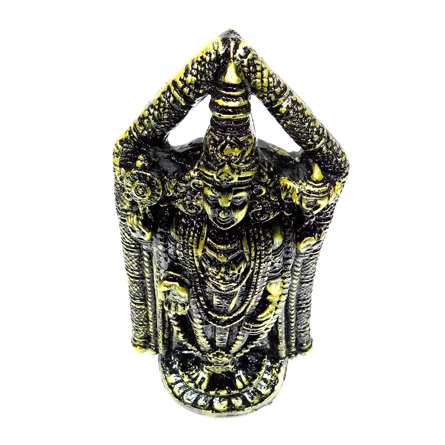 Upharkaro Lord Tirupati Balaji Idol (8 inch)– Exquisite Handcrafted Spiritual Idol for Home Decor and Pooja Room Resin Sculpture