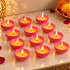 Decorative Ghee-Effect Wax Fancy Clay Diya – 12 Pc Set Box, Handcrafted Traditional Clay Diyas for Diwali, Pooja, Home Decor & Festive Gifting