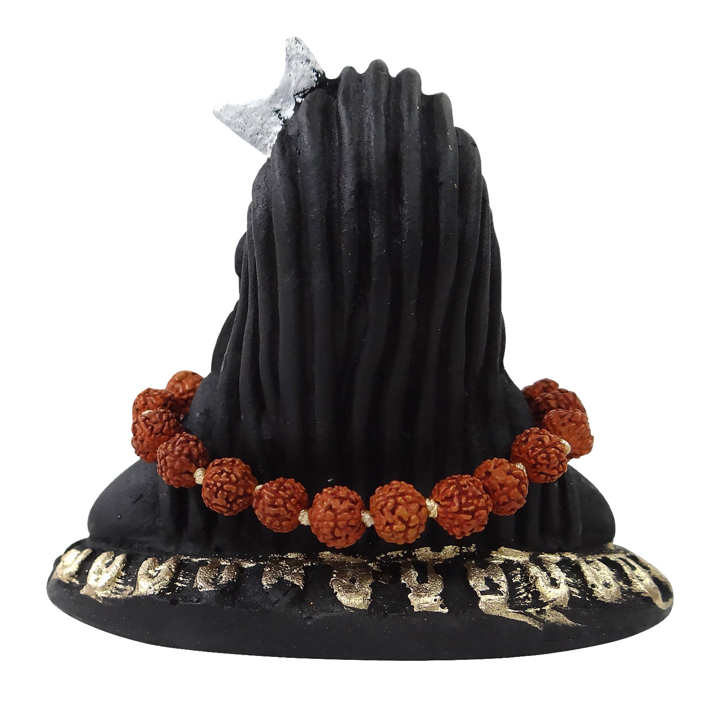 Resin Adiyogi Statue with Rudraksha Mala (Size: 2.5 inch, Weight: 90 Gram) By Upharkaro