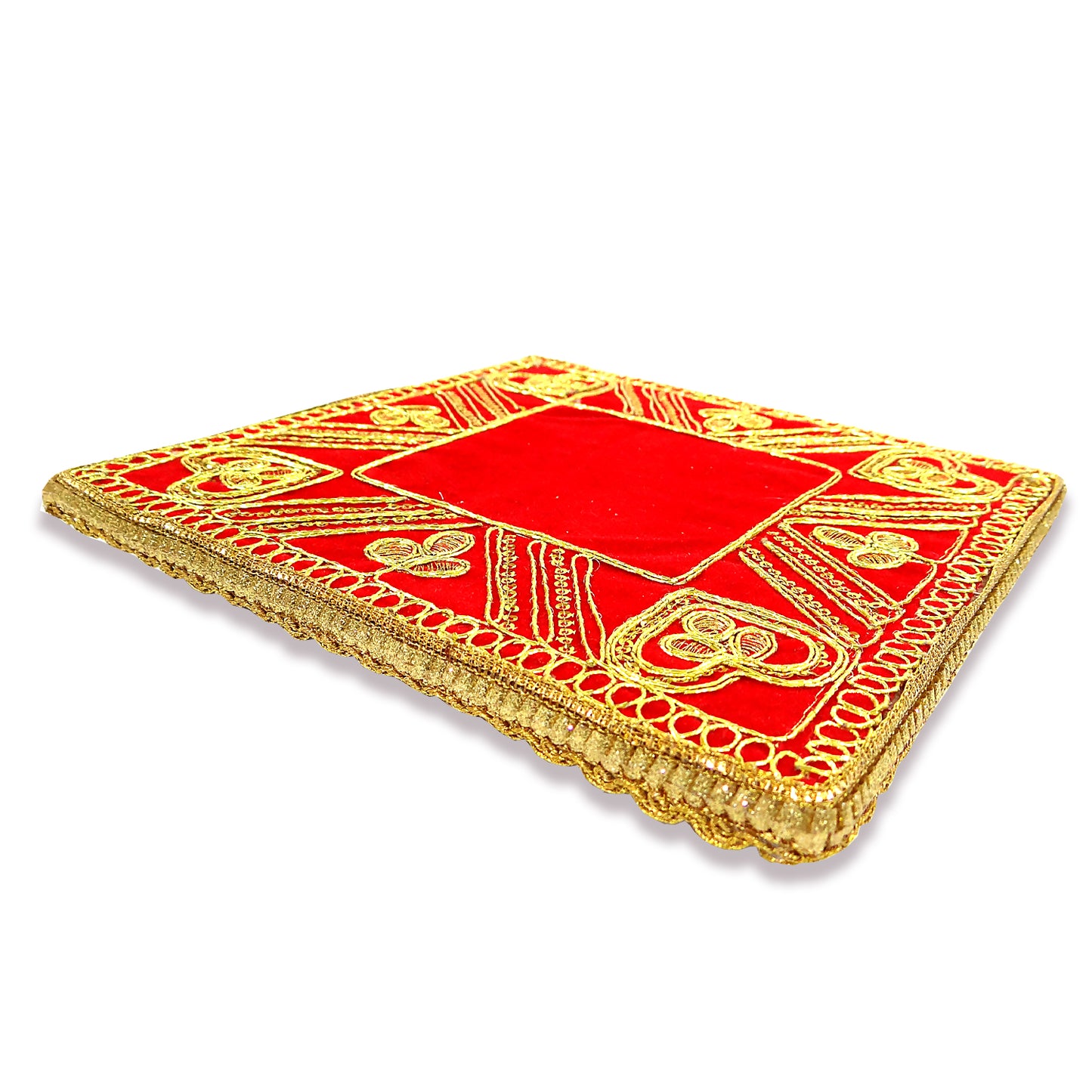 Decorative Wooden Chowki Square Shape (8*8 Inche) 245 Gram By Upharkaro