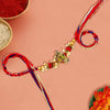 Beautiful Radha Krishna Rakhi for Brother Featuring Morpankh Design – Divine Raksha Bandhan Thread By Upharkaro