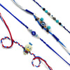 Blue Evil Eye Rakhi & Donald Duck Kids Rakhi – Combo Set of 4 for Brothers | Upharkaro