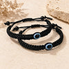 Upharkaro Premium Handcrafted Black Woven Cord Bracelet Set of 2 with Evil Eye Charm – Adjustable Suraksha Kavach Nazar Thread for Men, Women & Kids | Stylish Protection Bracelet for Good Luck & Positive Energy