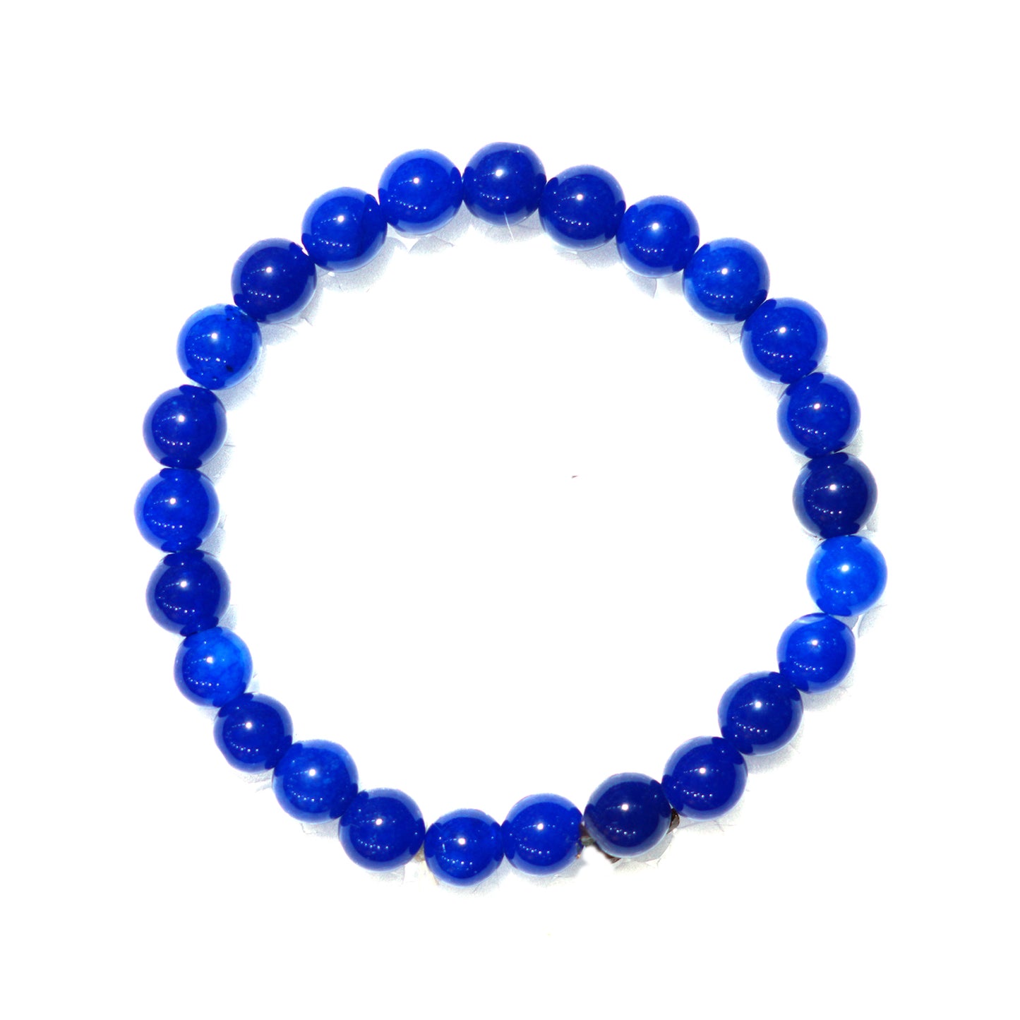 Upharkaro Royal Blue Crystal Bead Bracelet for Men & Women | Healing Stone Bracelet