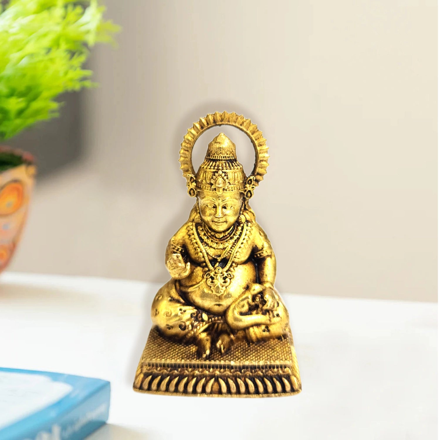 Brass Kuber Idol for Wealth & Prosperity – 45% OFF | Decorative Lord Kuber Statue by Upharkaro-Upharkaro