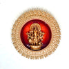 Buy Golden Round Shubha Drishti Ganapathy/Ganesha (7 x 7 Inch) Wall Hanging – Spiritual Ganesha Wall Decor for Home, Office, Mandir & Festive Gifting by Upharkaro