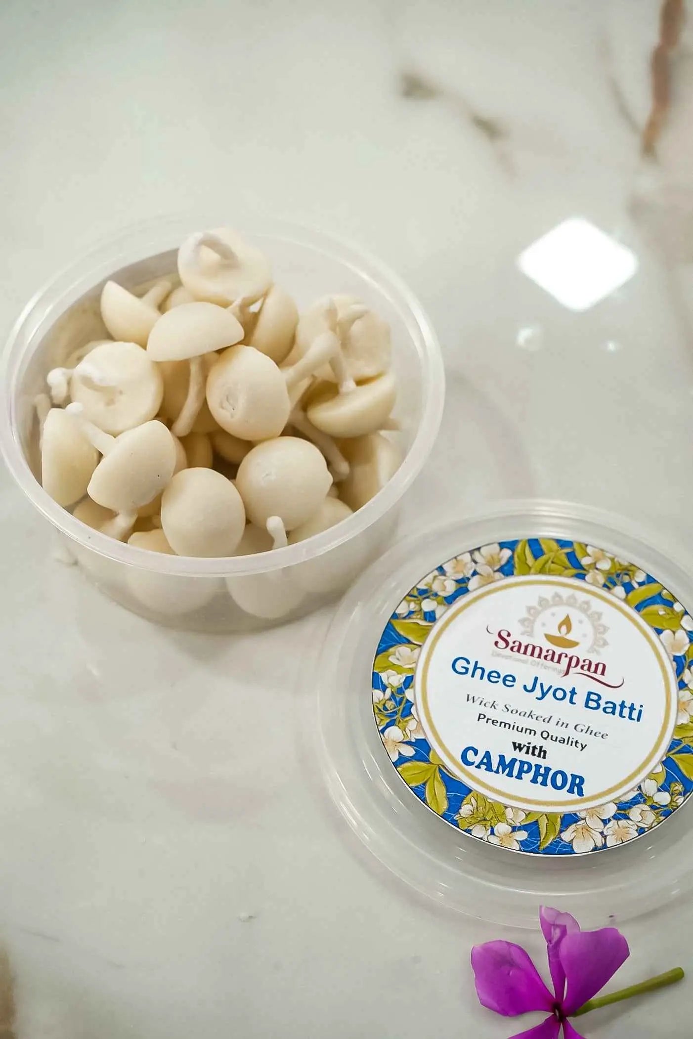 Camphor Ghee Jyot Batti (100 Pieces)-Upharkaro
