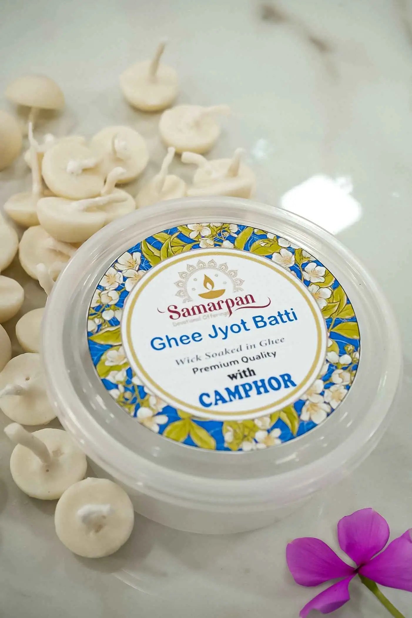 Camphor Ghee Jyot Batti (100 Pieces)-Upharkaro