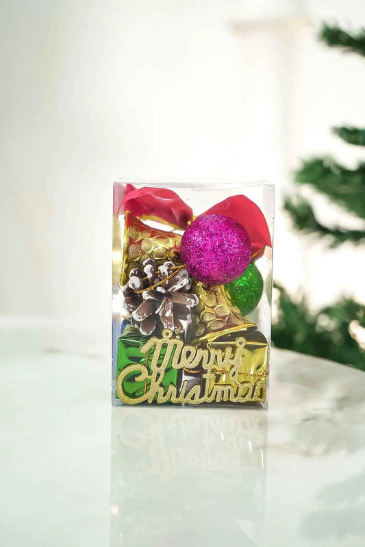 Christmas Ball Gift Box Ornaments Colorful Christmas Tree Hangings Items